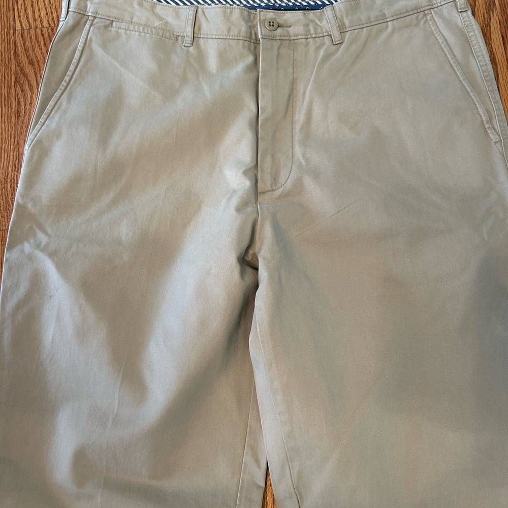 Cremieux Men's Khakis, Flat Front, Tan, Quality, Sz 36 X 34